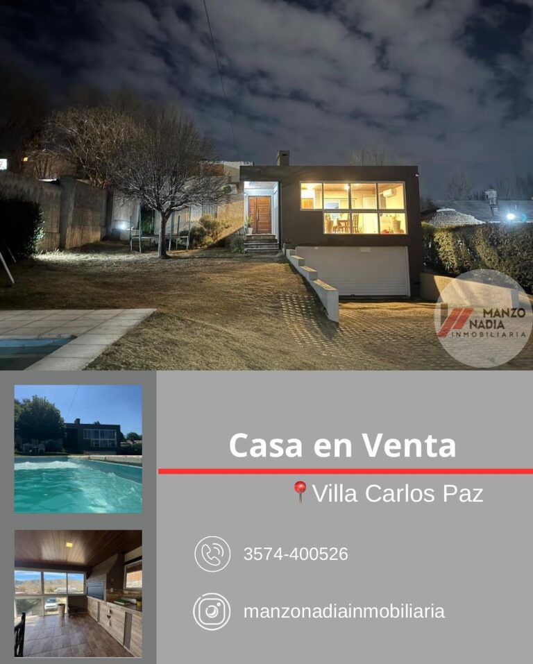 🏡 ¡casa en venta !📍 ubicada en calle ecuador 19, villa carlos paz, en un entorno tranquilo, a (7)